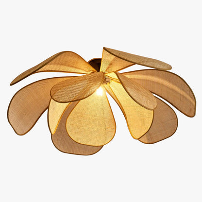 Rattan Petal Ceiling Light