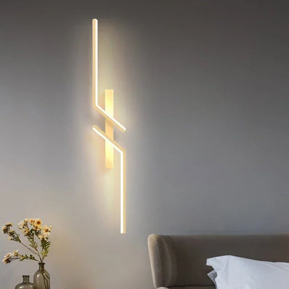 Design LED Streifen Wandleuchte – Für Schlafzimmer, Wohnzimmer & Büro-Aster Selection