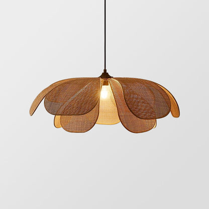 Rattan Petal Ceiling Light