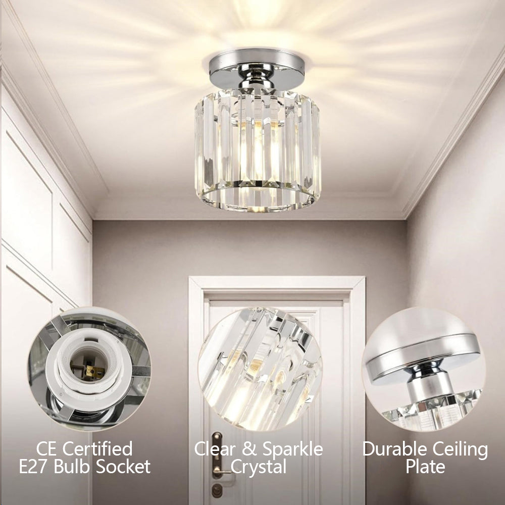 Set of 2 Crystal Ceiling Lights
