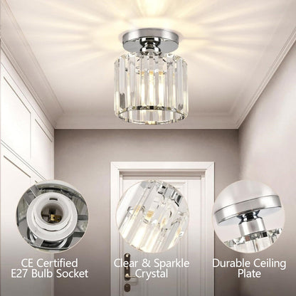 Set of 2 Crystal Ceiling Lights