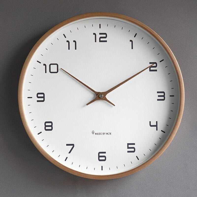 Stylish Scandinavian Wooden Wall Clock