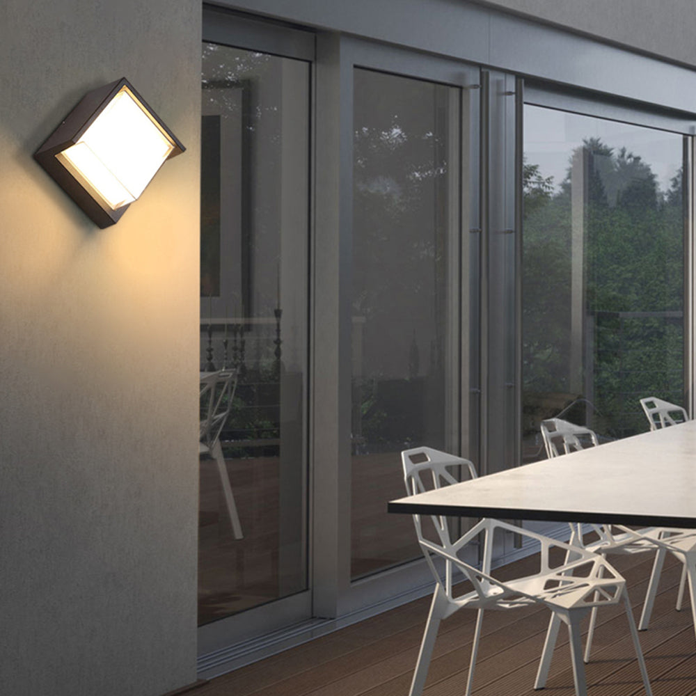 Geometric LED Outdoor Wall Light