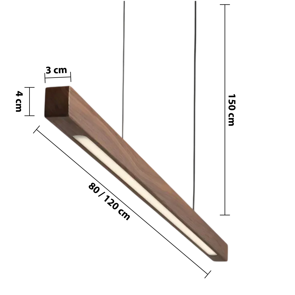 Modern Scandinavian wooden pendant light