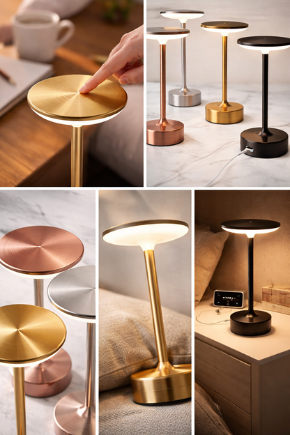 Amberlin Art Deco Brass Table Lamp
