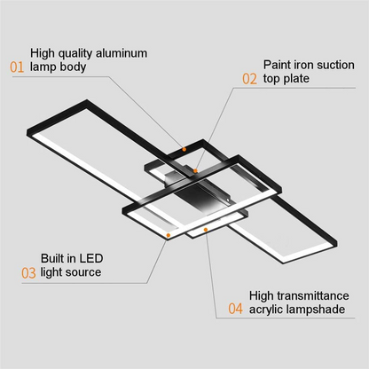Geometric LED Ceiling Light