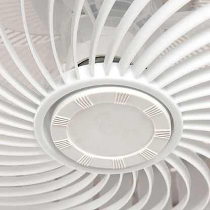 Modern Round Wood LED Ceiling Fan Light