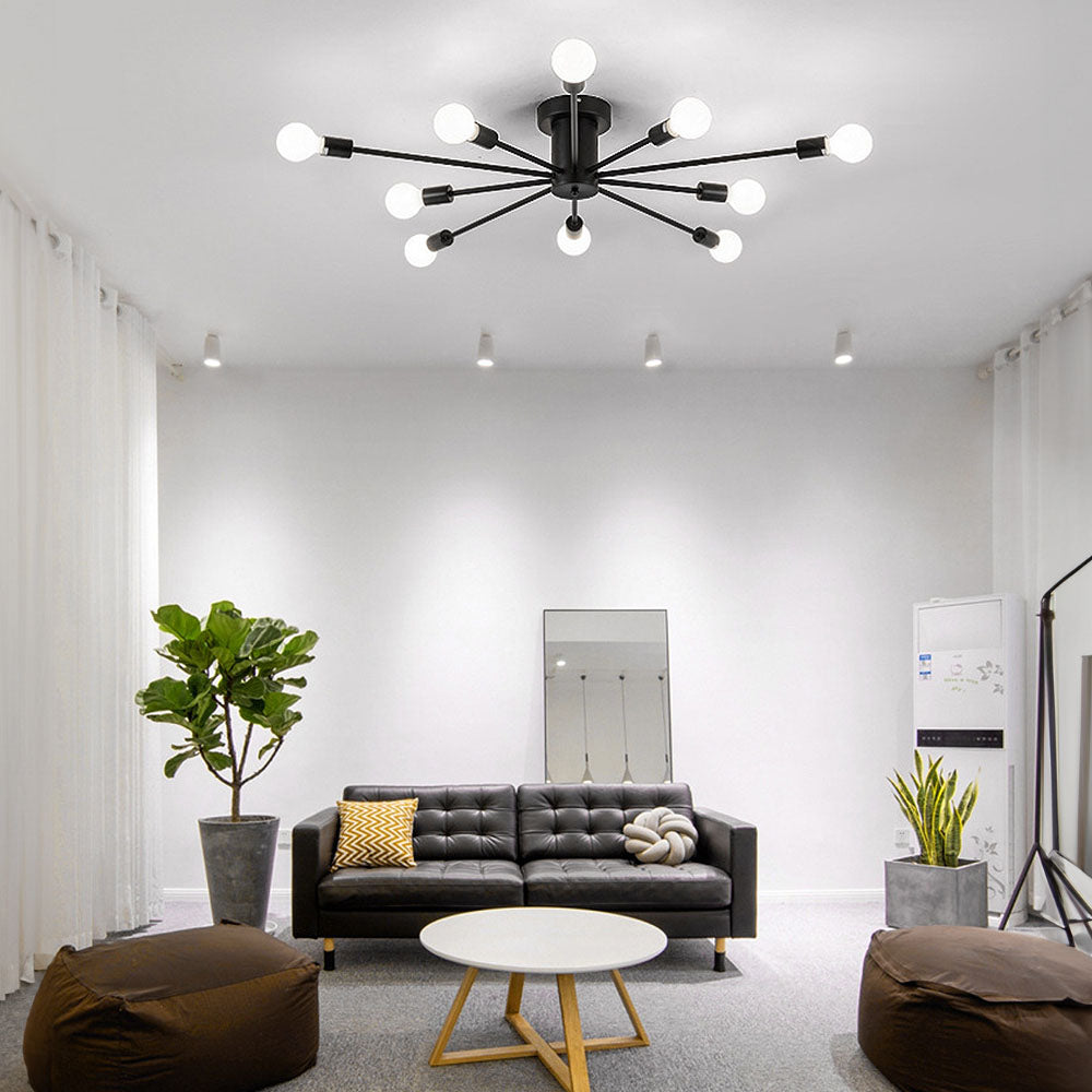 Gold Iron Bedroom Chandelier