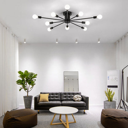 Gold Iron Bedroom Chandelier