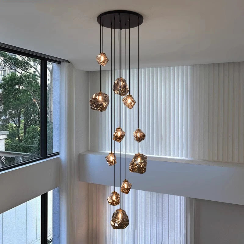 Modern LED Staircase Chandelier