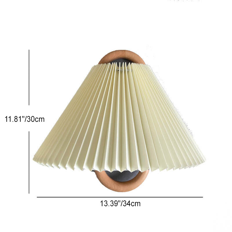 Contemporary Pleated Wall Lamp