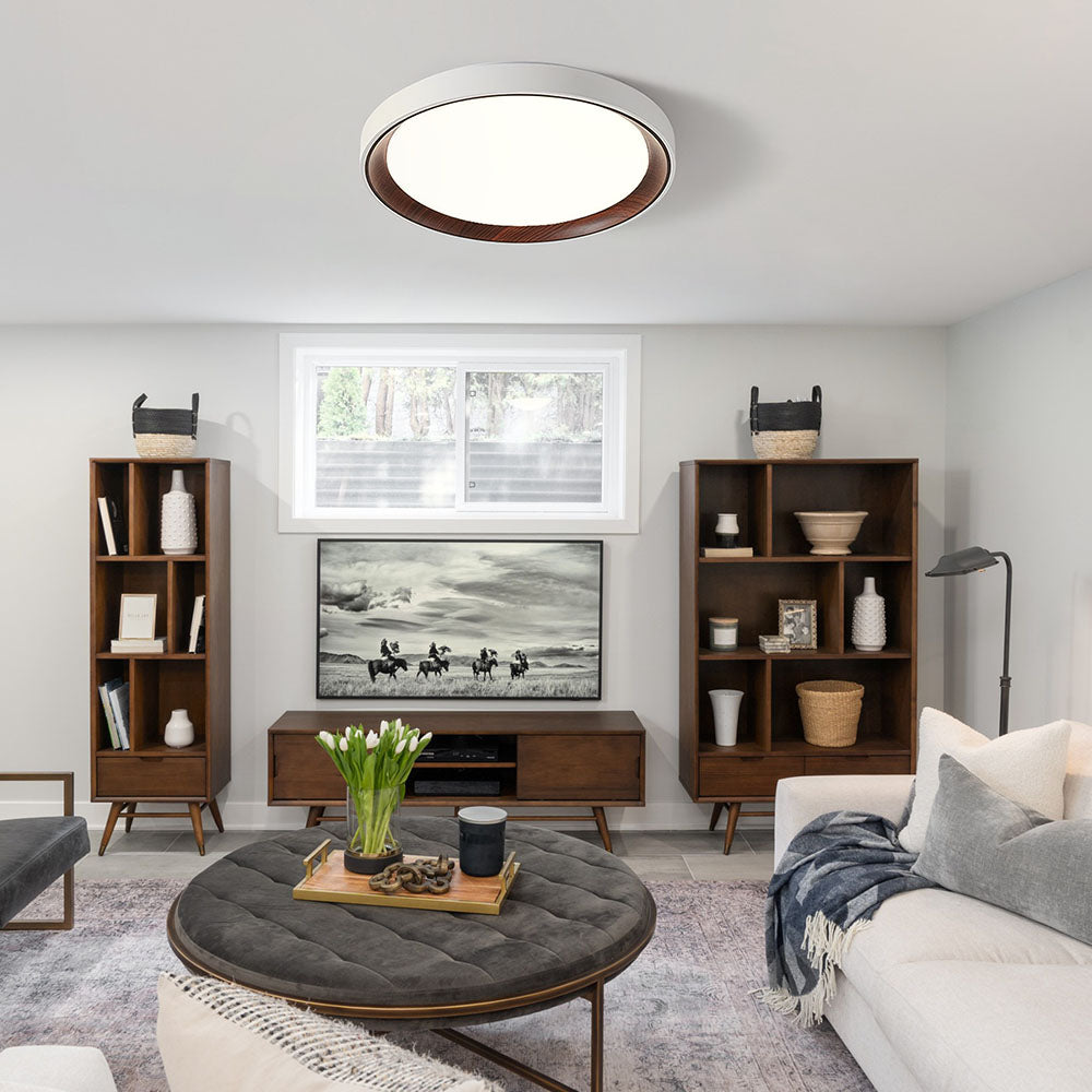 Sleek Round Acrylic Ceiling Light