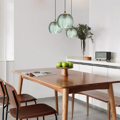 Tinted Globe Hanging Lamp