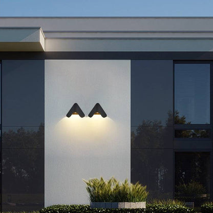 Minimalist Triangle Metal Outdoor Wall Lamp