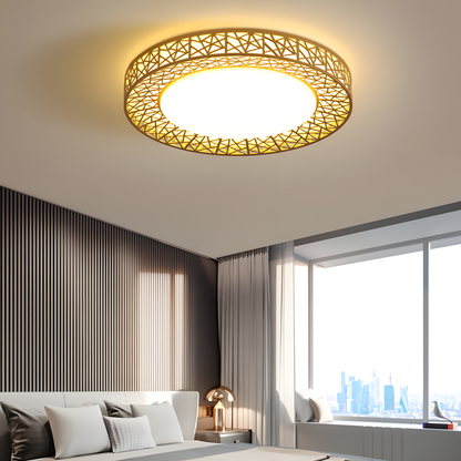 Geometric Flush Ceiling Lamp