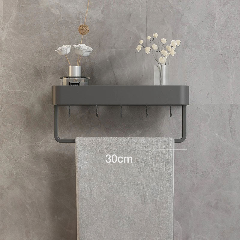 Modern Gray Bathroom Shelf