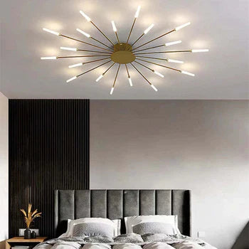 Modern Ceiling Light in Fireworks Look – Decorative Lighting with LED Technology