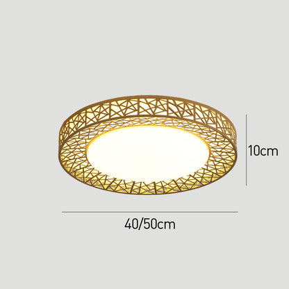 Geometric Flush Ceiling Lamp