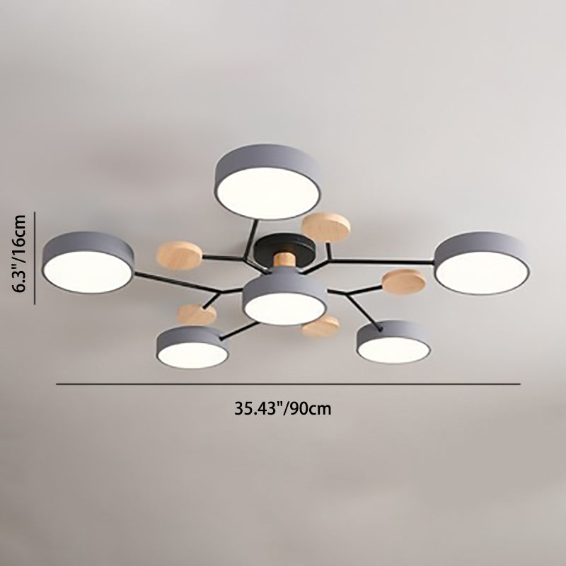 Round Nordic Ceiling Lamp