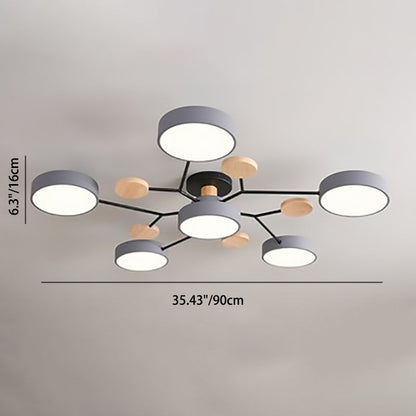 Round Nordic Ceiling Lamp