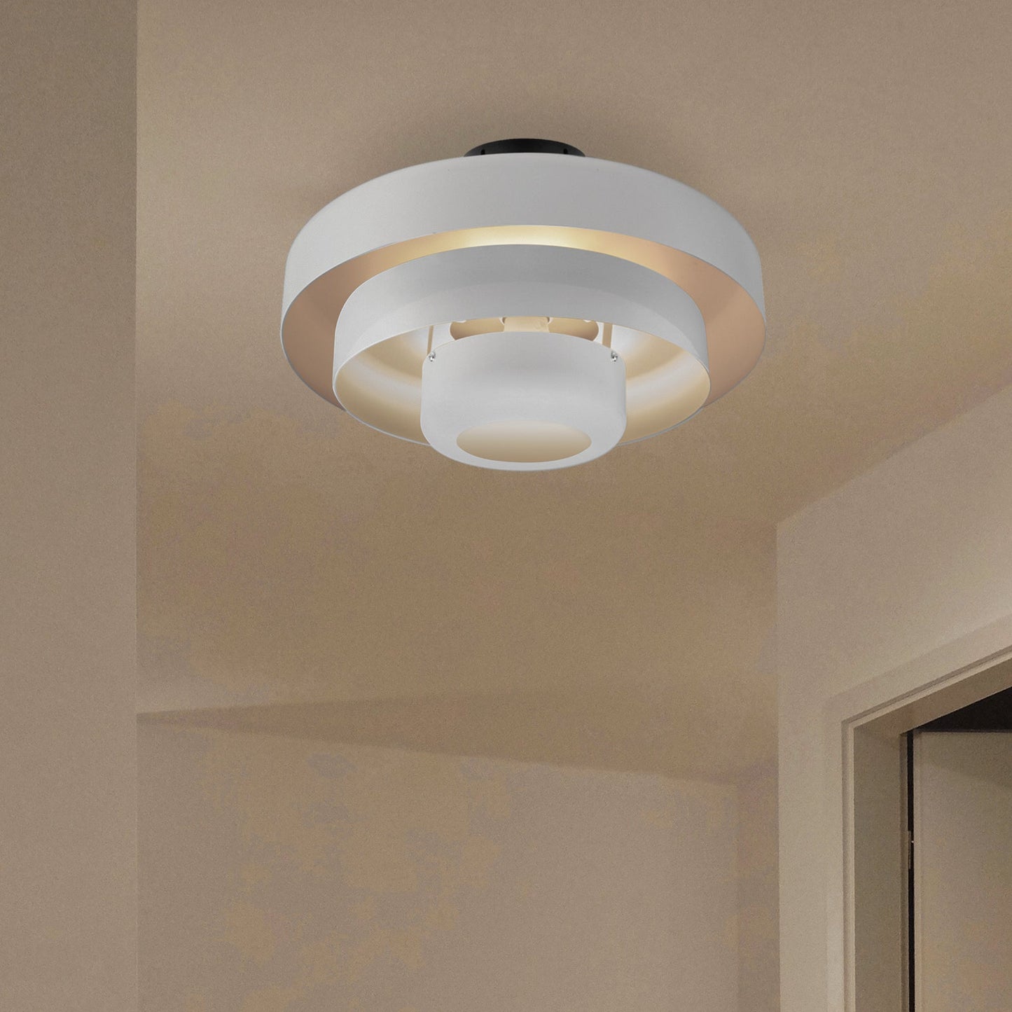 Mid-Century Flush Mount Light