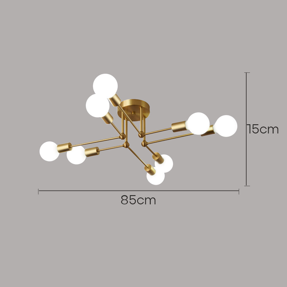 Gold Cluster Iron Ceiling Light