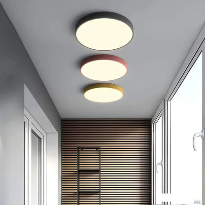 Modern ceiling light with glossy finish