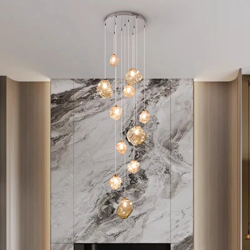 Modern LED Staircase Chandelier
