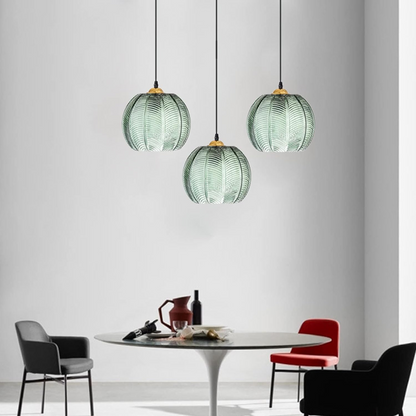 Tinted Globe Hanging Lamp