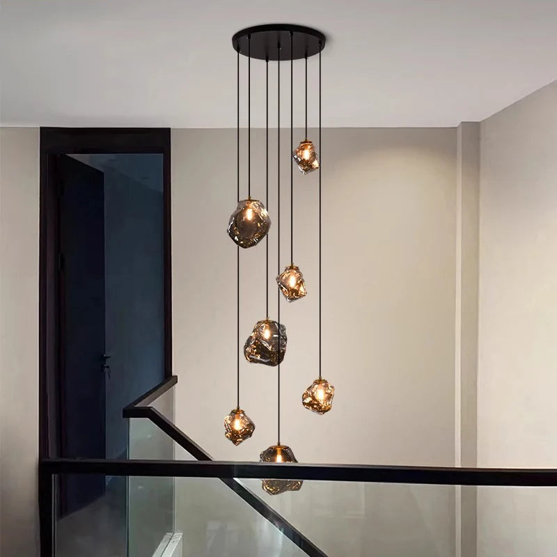 Modern LED Staircase Chandelier