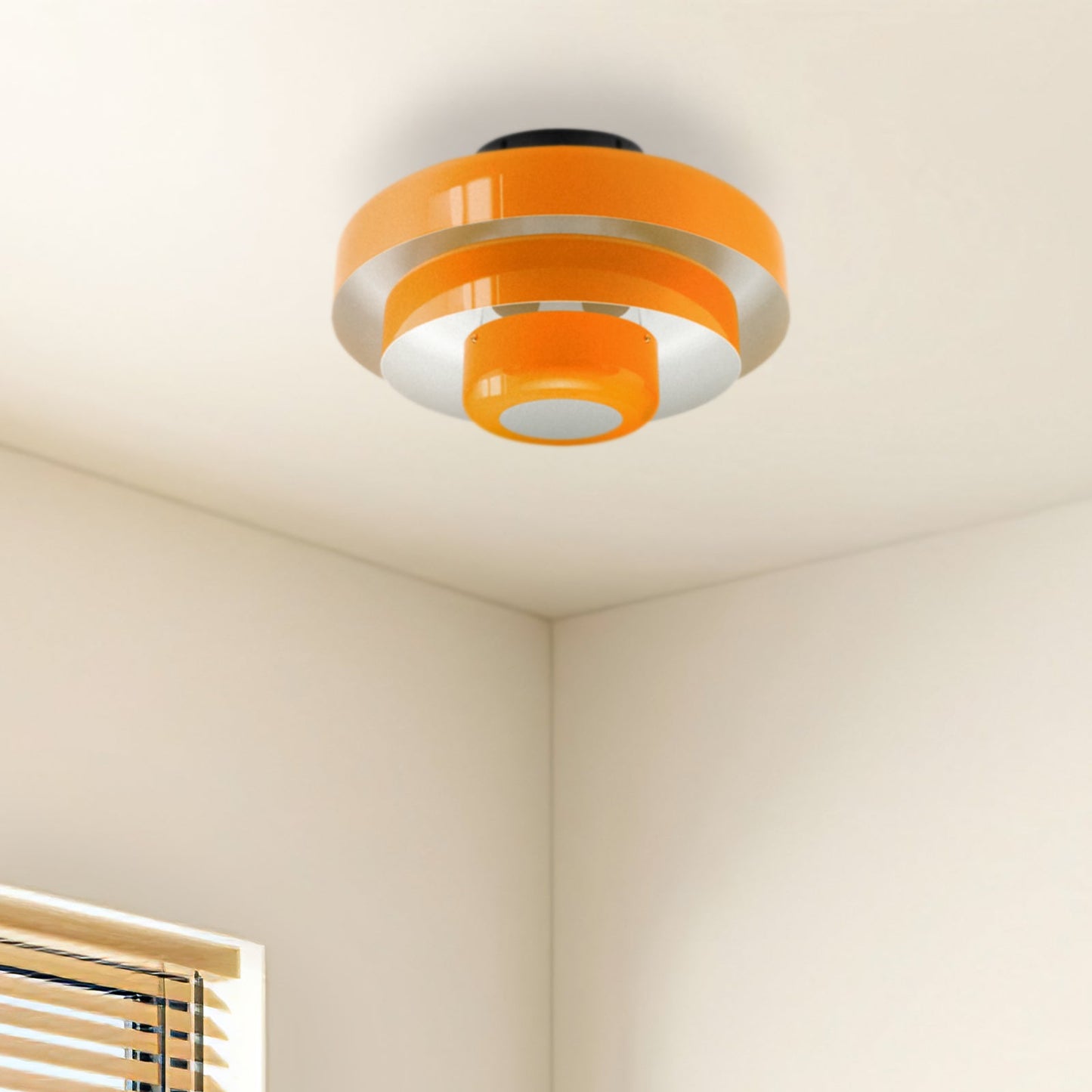 Mid-Century Flush Mount Light