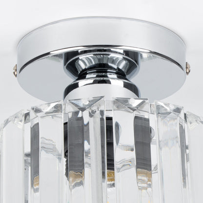 Sleek Black Hallway Ceiling Light