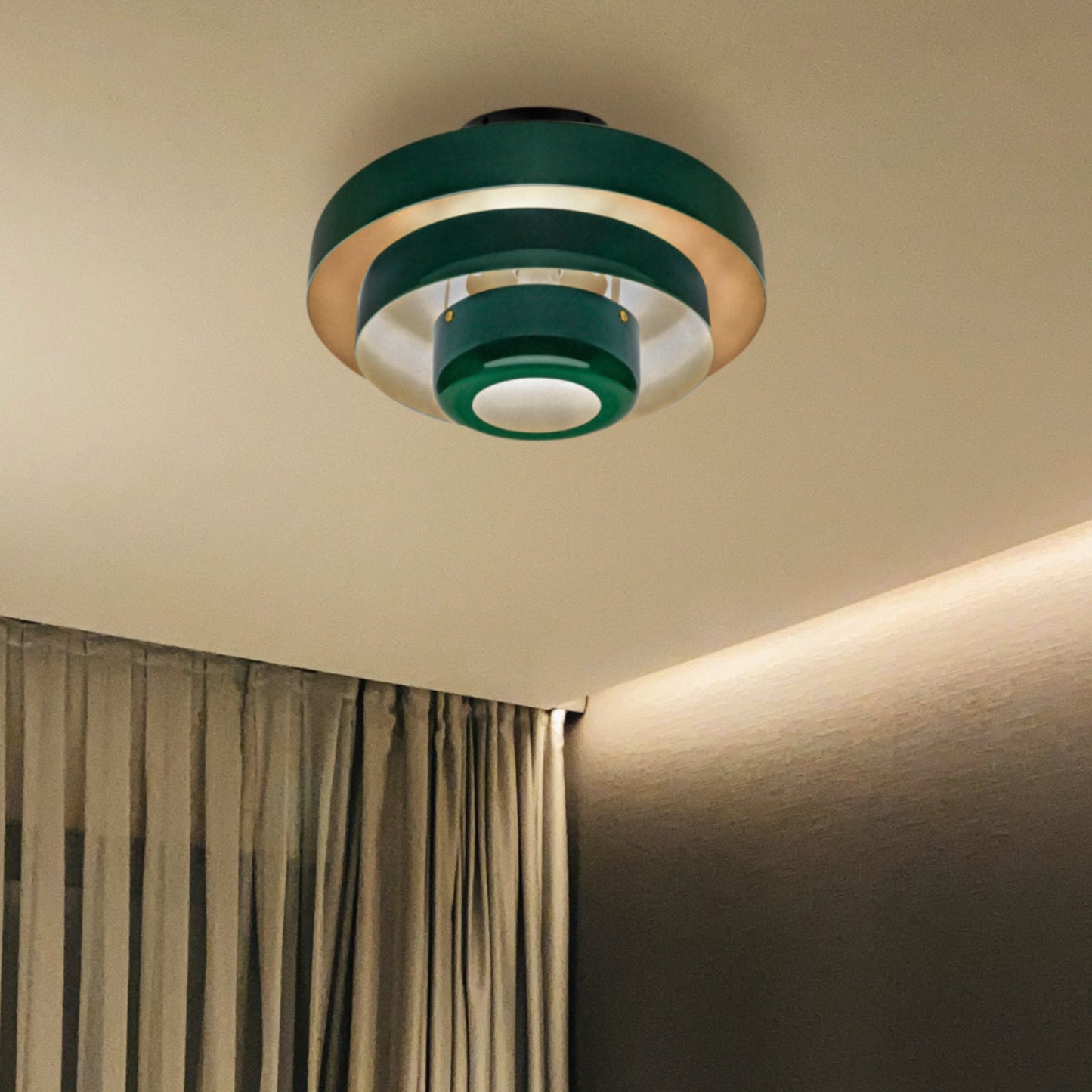 Mid-Century Flush Mount Light