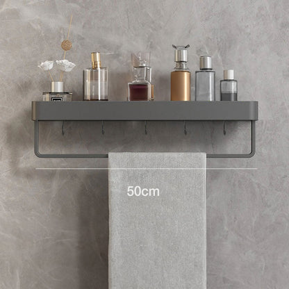 Modern Gray Bathroom Shelf