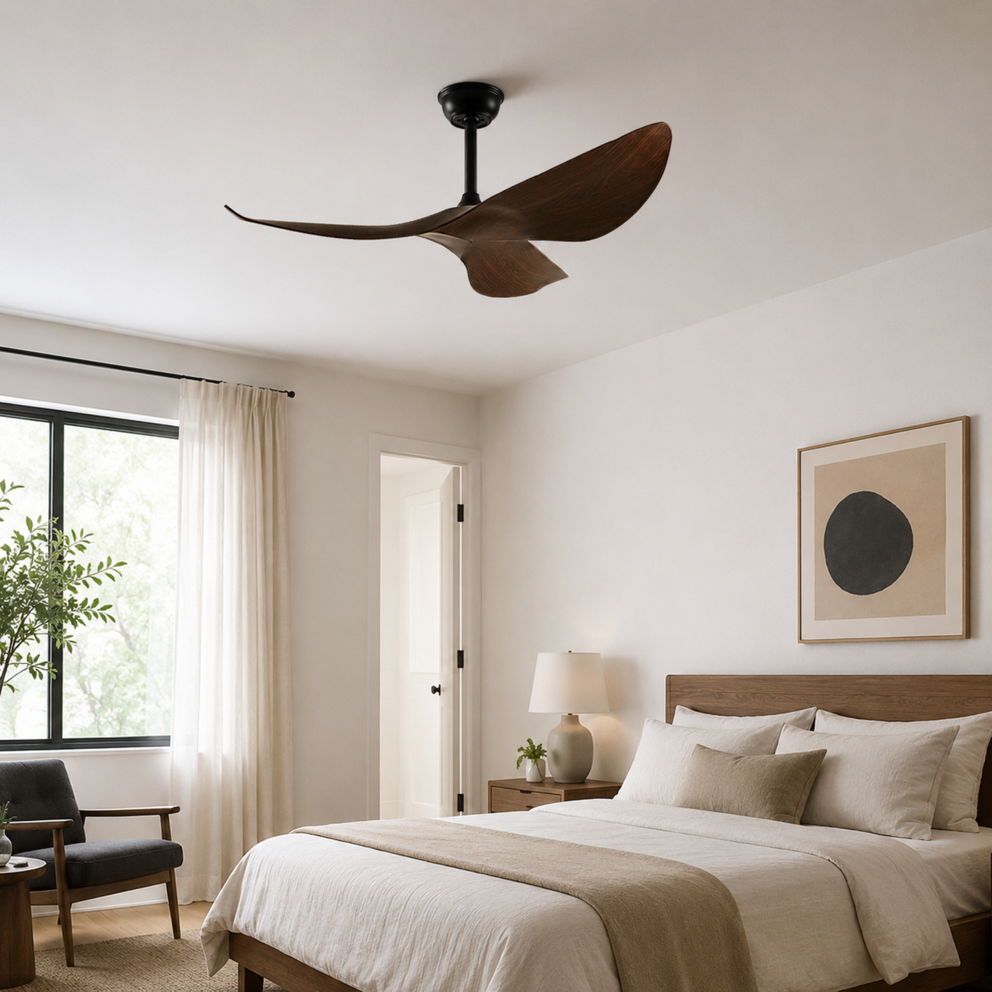 Modern 3-Blade DC Ceiling Fan