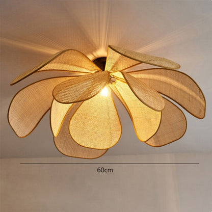 Rattan Petal Ceiling Light