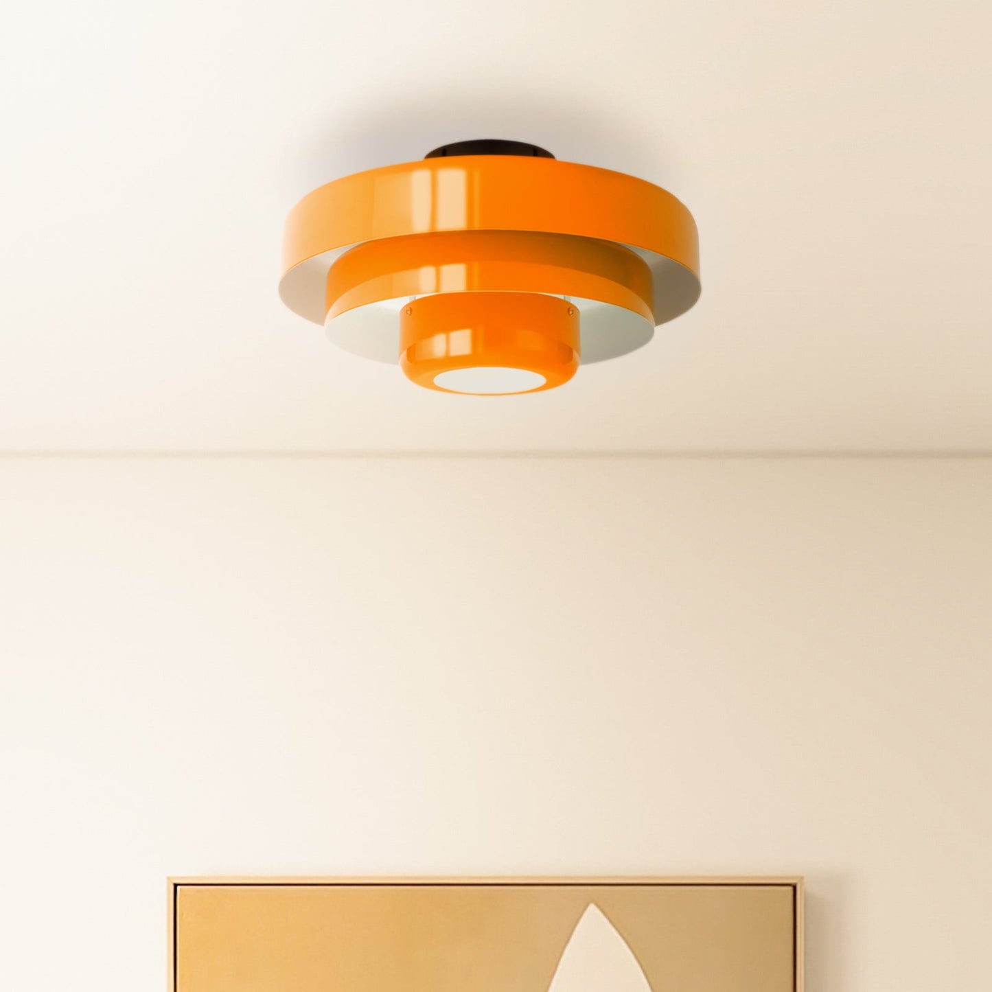 Mid-Century Flush Mount Light