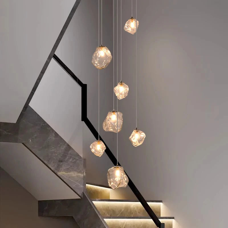 Modern LED Staircase Chandelier