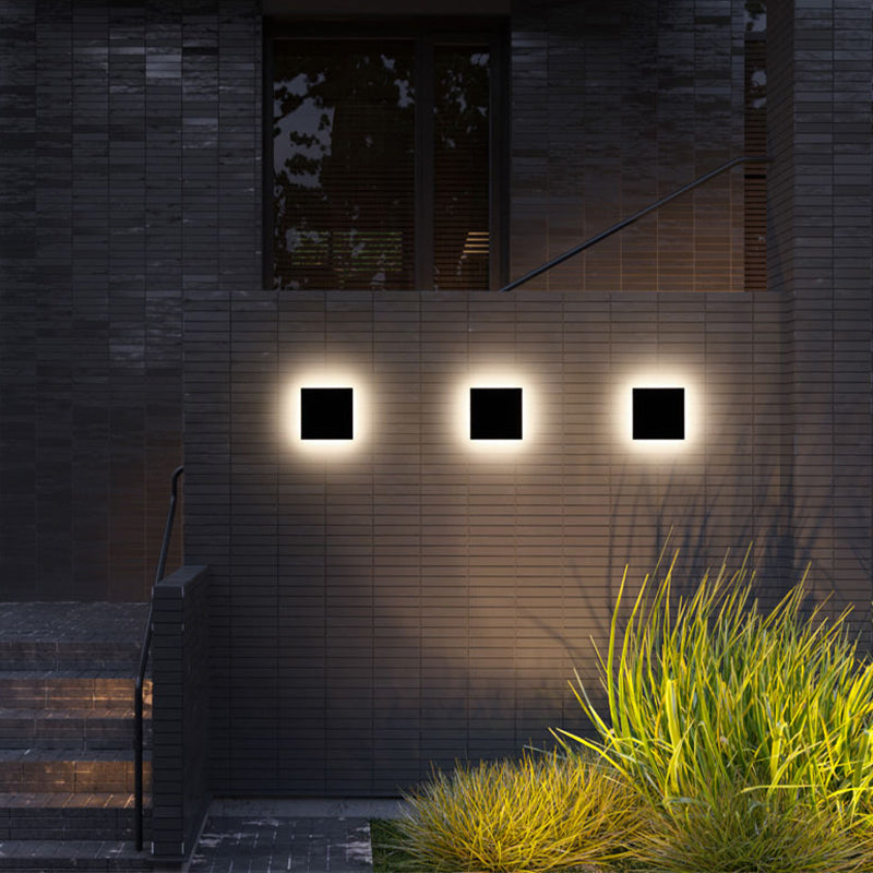Modern Geometric LED Outdoor Wall Light