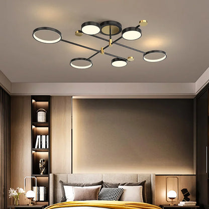 Contemporary Ringed Ceiling Light