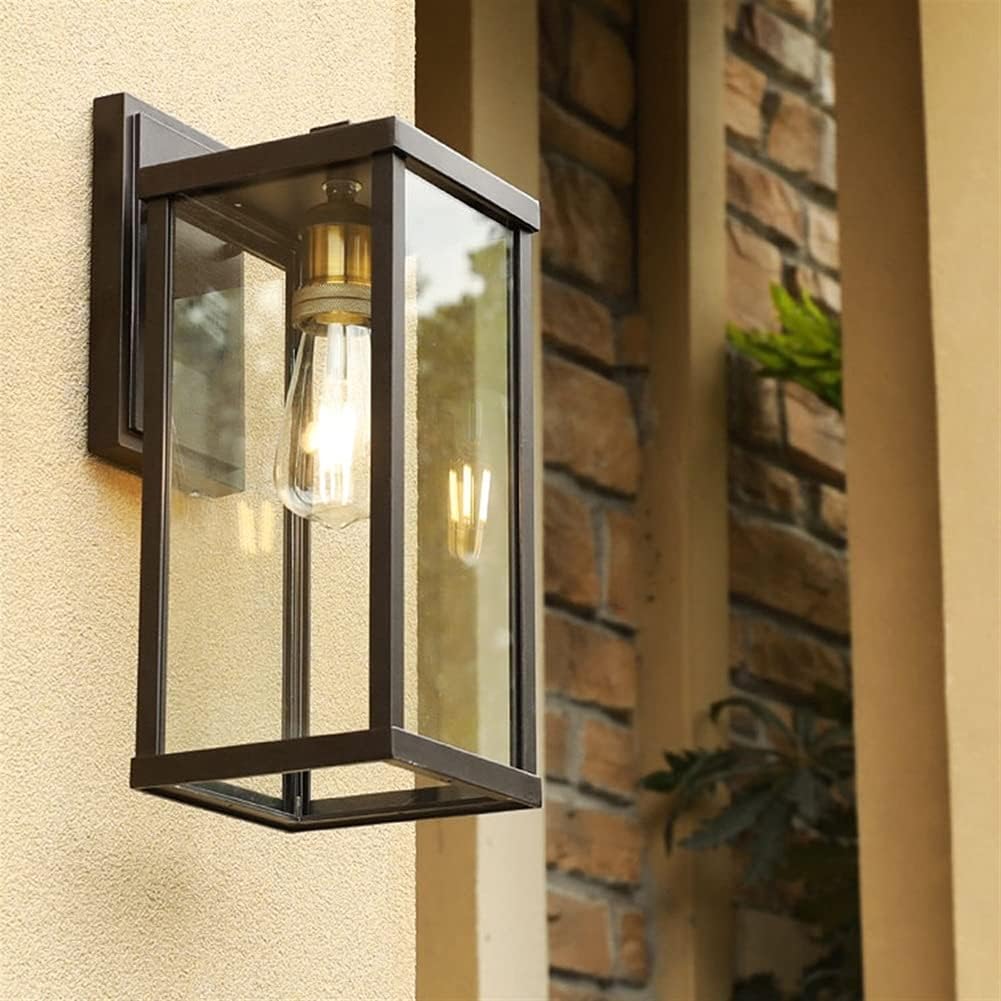 Rectangular Outdoor Lantern Wall Light