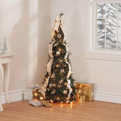 Festive Foldable Decoration for Christmas Tree