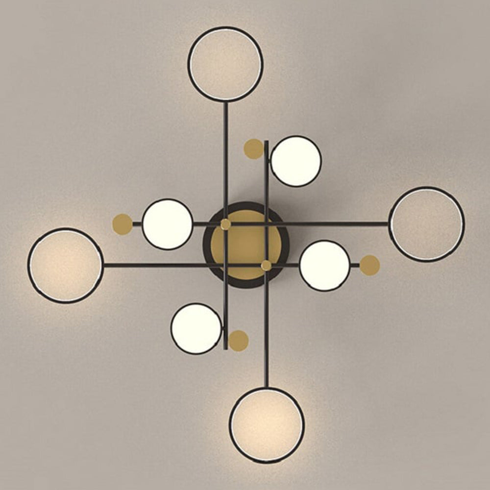 Contemporary Ringed Ceiling Light