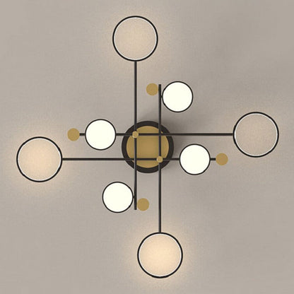 Contemporary Ringed Ceiling Light