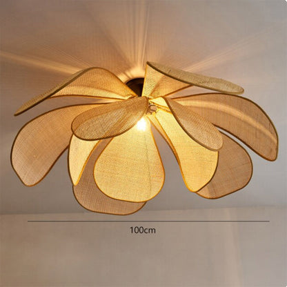 Rattan Petal Ceiling Light