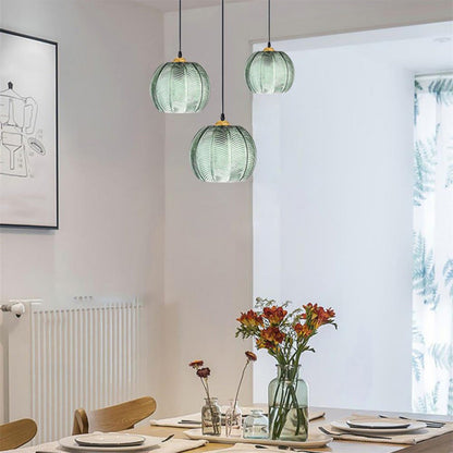 Tinted Globe Hanging Lamp