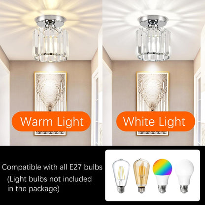 Set of 2 Crystal Ceiling Lights