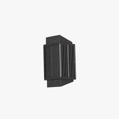 Ray Modern Round/Rectangular Metal/ Outdoor Wall Lamp, Black