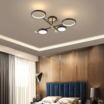 Contemporary Ringed Ceiling Light