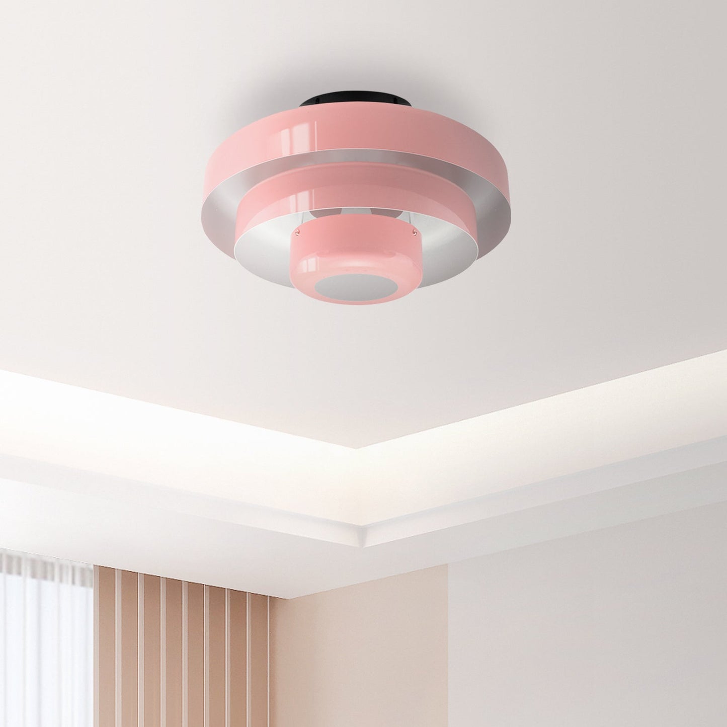 Mid-Century Flush Mount Light